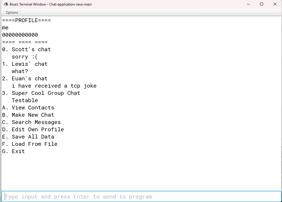 Mock Messenger App